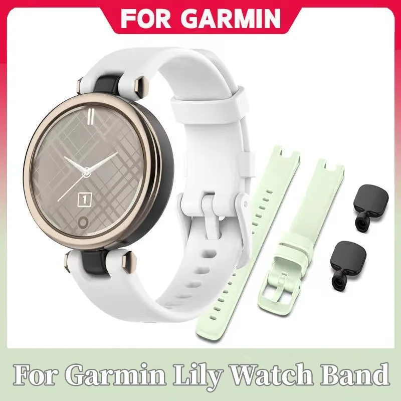 

For Garmin Lily Watchband Smart Watch Replacement Soft Silicone Sport Band Straps For Garmin lily Bracelet Accessories Correa