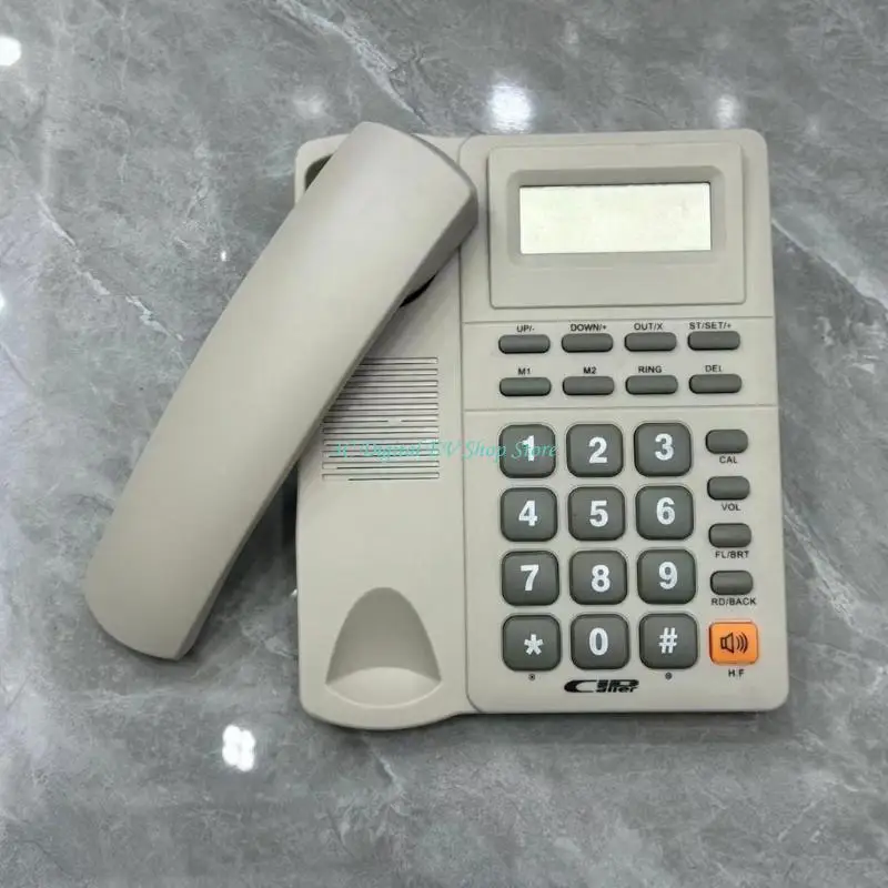 E74D 2026 Contemporary Office Phone LCD Display Redial Functional Multiple Purposes