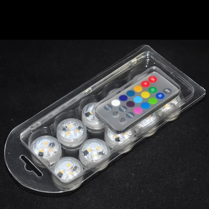 1/10pc LED Remote Control Colorful Diving Light Waterproof Battery Operated Multi Color For Swimming Pool Wedding Party Fountain