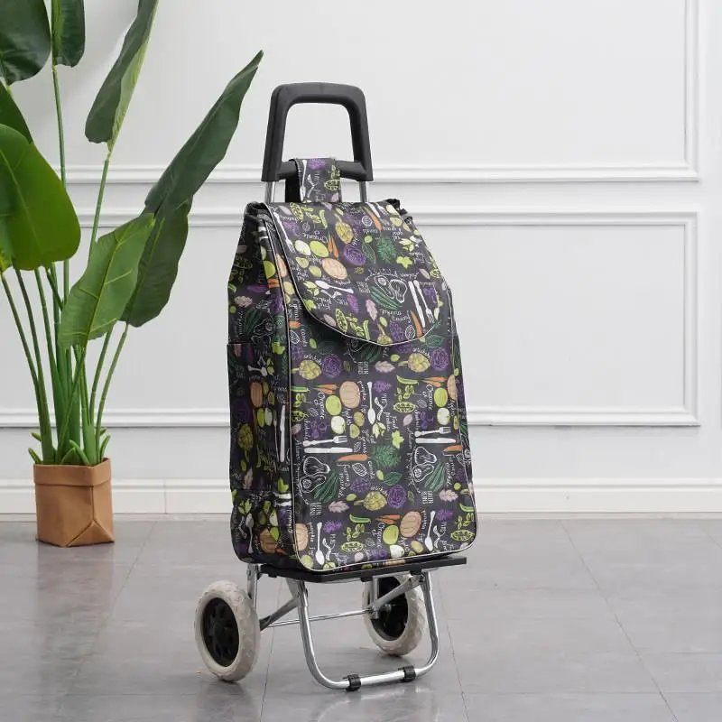 elderly-foldable-shopping-cart-quiet-hand-pulling-vegetable-buying-car-stainless-steel-portable-grocery-transport-wheelbarrow