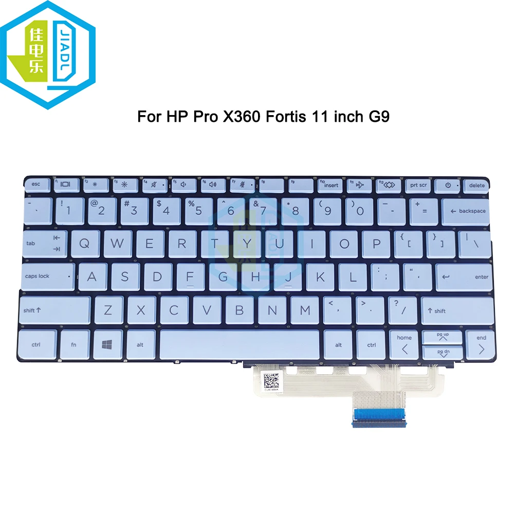 

Laptop US English Keyboard for HP PRO X360 Fortis 11 Inch G9 Blue Keyboard NSK-HA30SV 9Z.NK4SV.001 M91143-001 6037B0226901