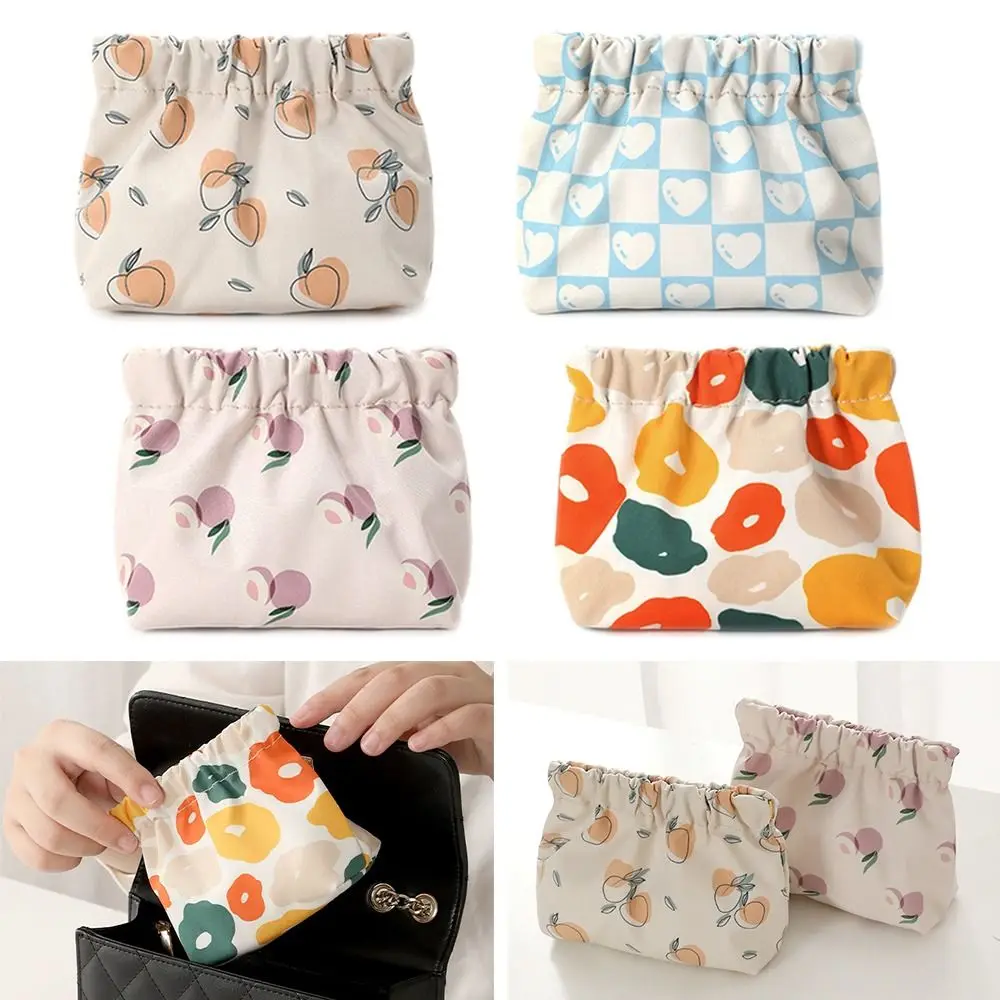 

Travel Lipstick Cosmetic Bag Printing Fashion Coin Money Bags Mini Shrapnel Bag Coin Purse Women Change Storage Bag for Girls