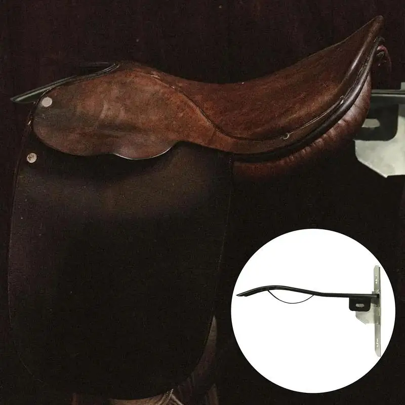 Montado na parede portátil Saddle Rack, Horse Saddle Holder, Organização do quarto Rack para Inglês Western Saddles, Horse Stall