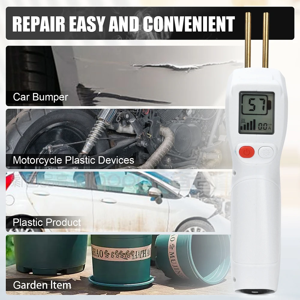 500W Plastic Welder 3 Speed Heat Adjustable Power LED Display USB Charging Wireless Handheld Welding Equipment Welding Torch