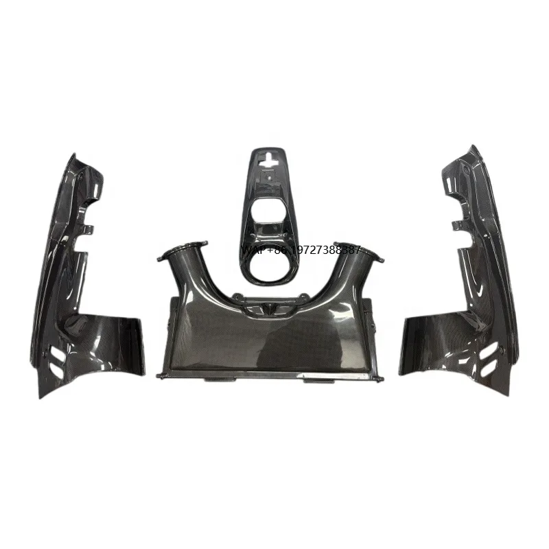 Upgrade OEM Style Dry Carbon Fiber Engine Compartment Interior Engine Hood Panel air Intake Cover for 488 Spider