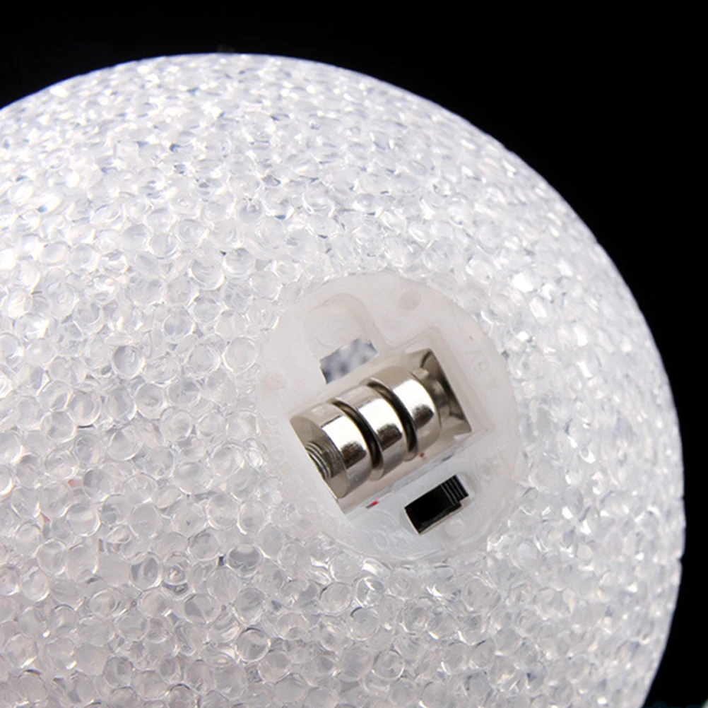 

2 Pcs Glowing Crystal Ball Night Light Desk Lamp Colorful Gradient Decorative Table