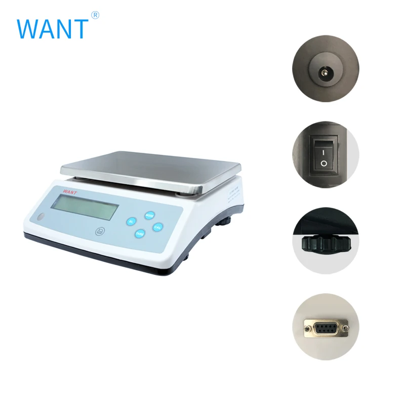 Balanza Analítica Electrónica de Laboratorio Industrial, Balanza Digital de 6 kg/10 kg/15 kg/20 kg/30 kg, 1 g