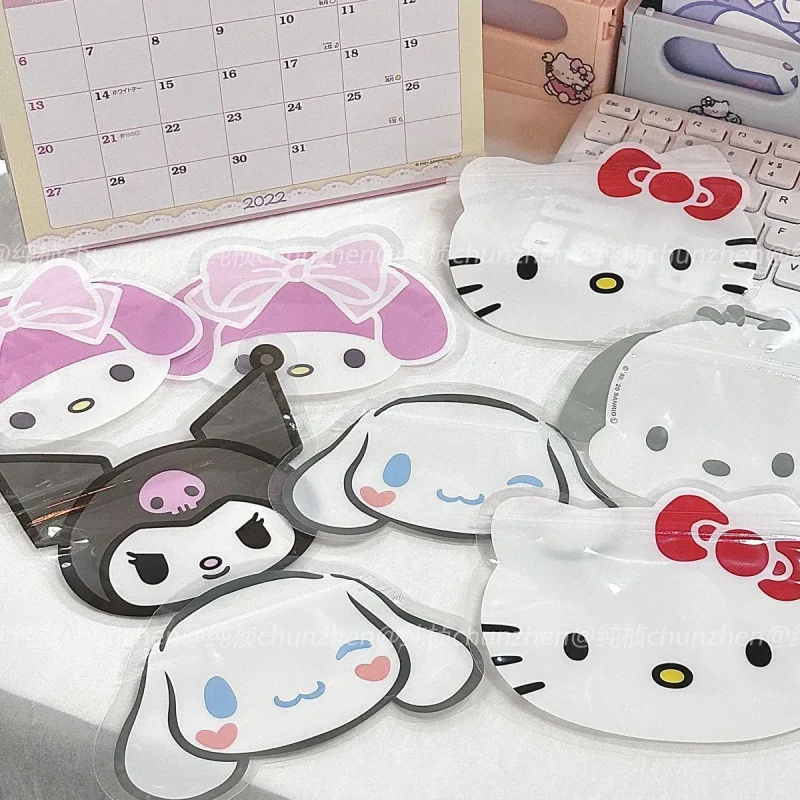 

Sanrio Hello Kitty My Melody Anime Kawaii Storage Bag Cute Cartoon Kuromi Waterproof Desktop Storage Cosmetics Bag Girls Toys