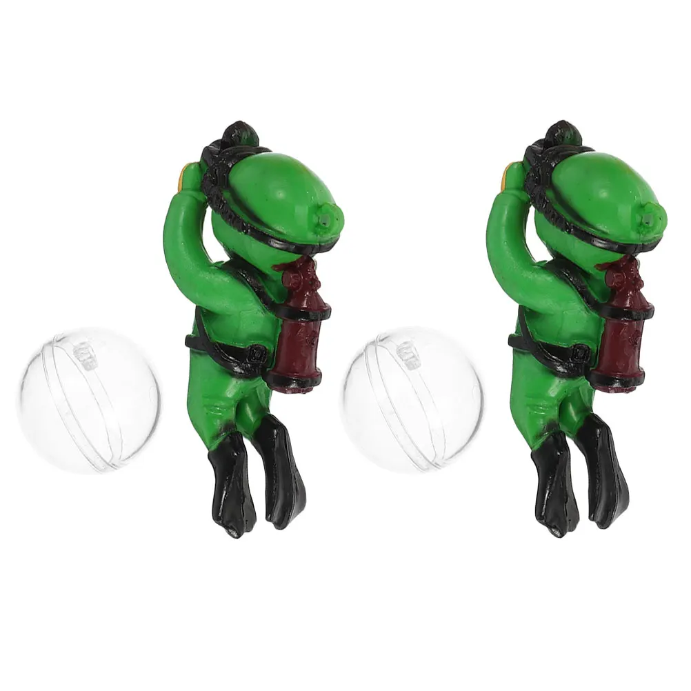 

2pcs Diver Fish Tank Decorations Floating PVC Aquarium naments Safe Smooth Finish Pet Toys Unique Design floating fish tank