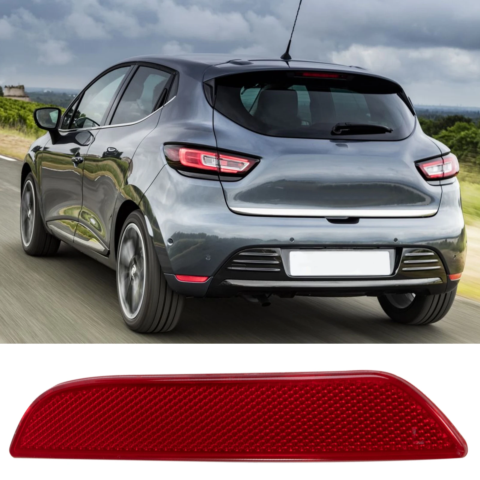 Left/Right Side Rear Bumper Reflectors Light 265605789R 265659650R For Renault Clio Mk4 Iv (2012 - On)