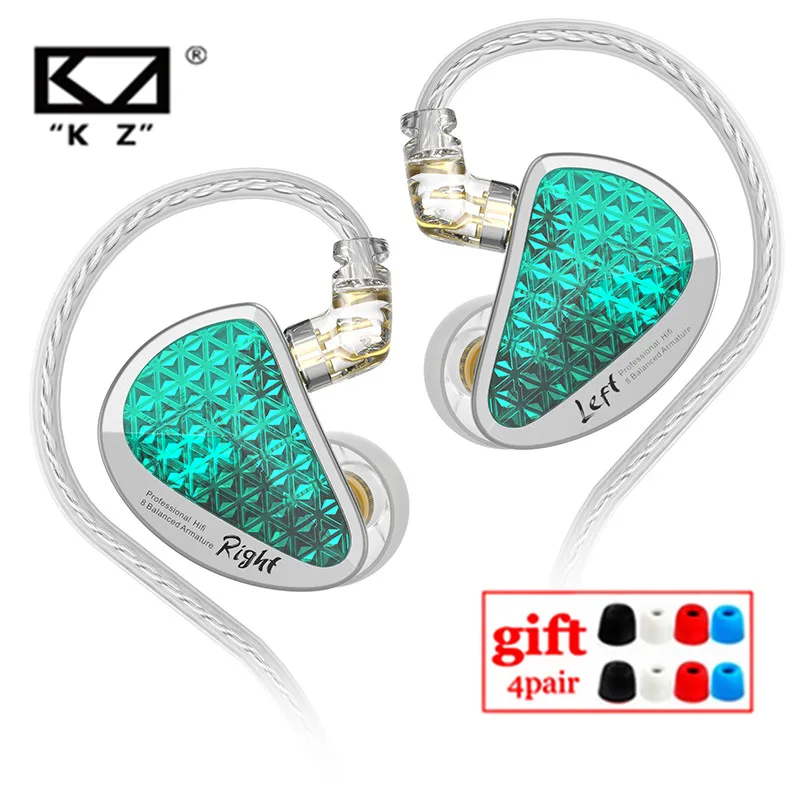 KZ AS16 Pro Earphones 8 Balanced Armature Unit HIFI Monitor Music Headphones Noise Cancelling Earbuds Sport Headset AS12 ZSX