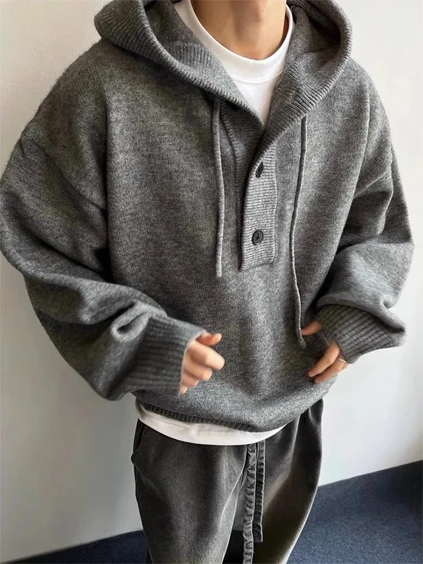 

Мужская толстовка-худи в американском ретро-стиле, размер 300 Pou, осенне-зимний вязаный свитер Cleanfit, повседневная теплая куртка