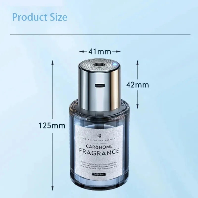 Diffuseur d'arômes de voiture monté, vaporisateur d'aromathérapie intelligent, diffuseur de château essentiel, humidificateur d'air de capacité, machine à parfum