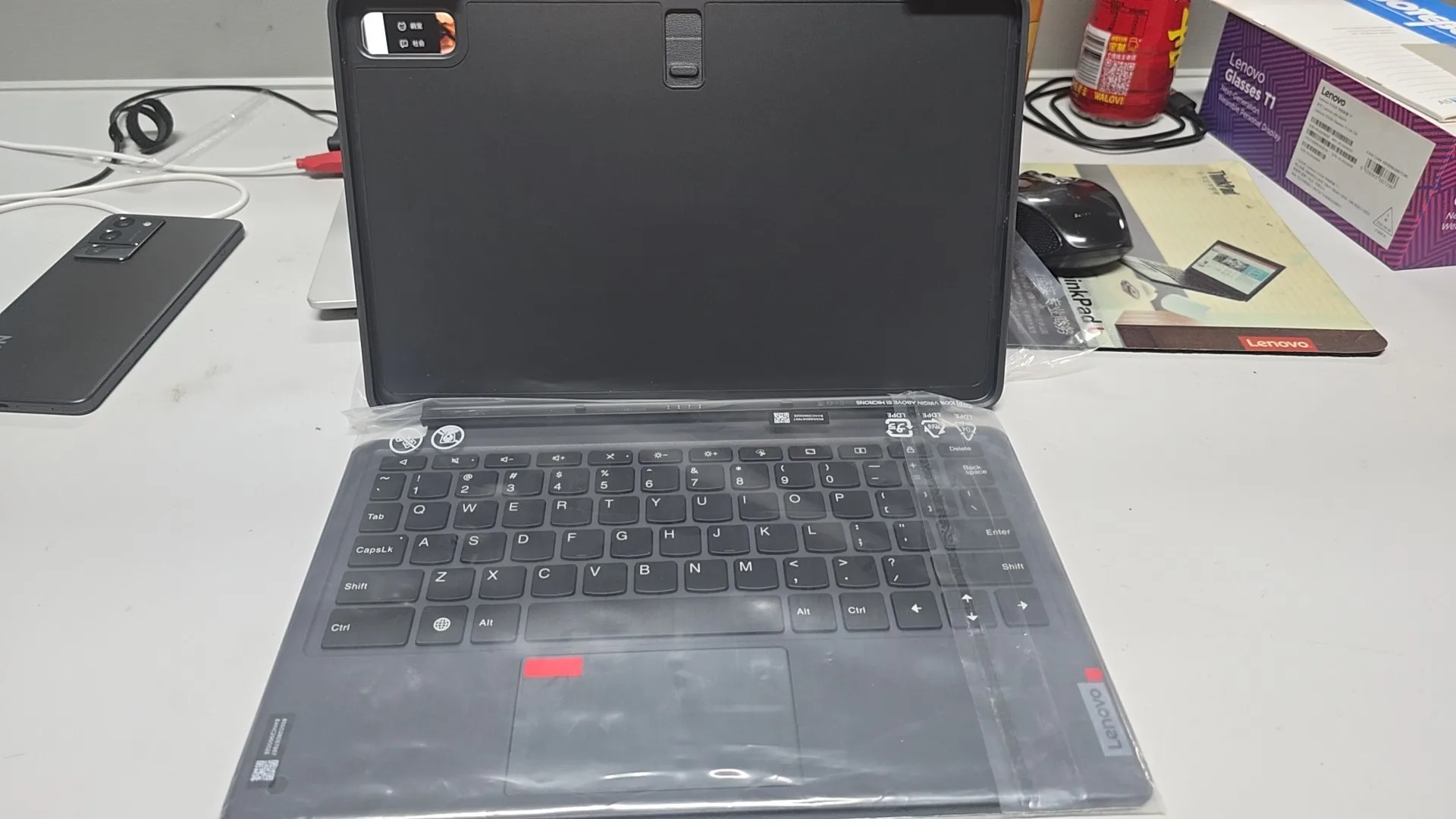 

New Keyboard and Back Stand for Lenovo Tab Pad Plus 2023 11.5 inch TB350FU TB350XU Tablet Magnetic Keyboard KB565U Keyboard Pack