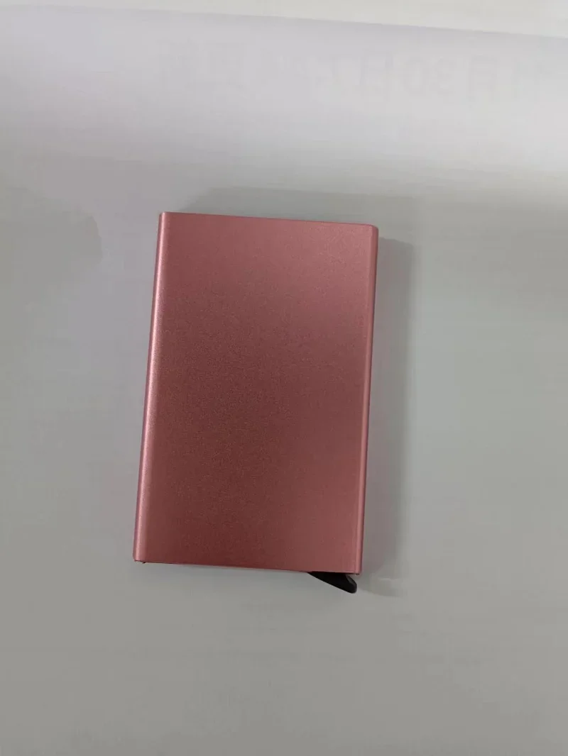 Dünne Aluminium Metall Brieftaschen Tasche Fall Bank Frauen Männer Kreditkarten box Anti-Diebstahl-ID Kreditkarten inhaber minimalist isch