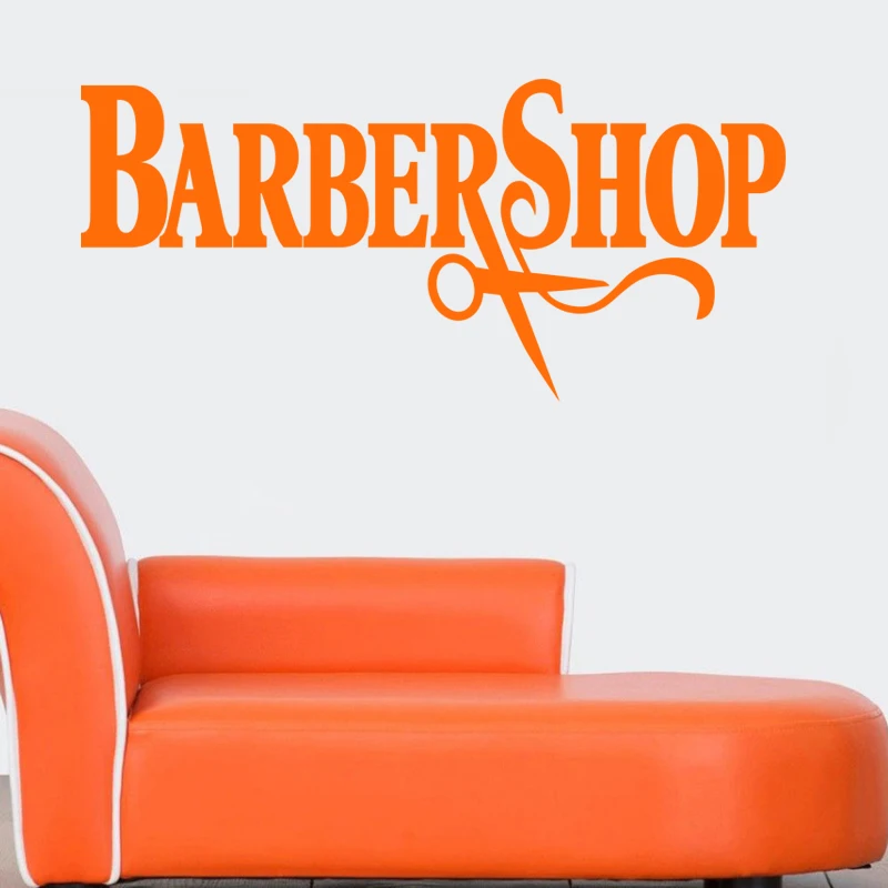 Barber Shop Sticker Chop Bread Decal Posters Vinyl Wall Art Decor Windows Decoration Haircut Shavers Glass