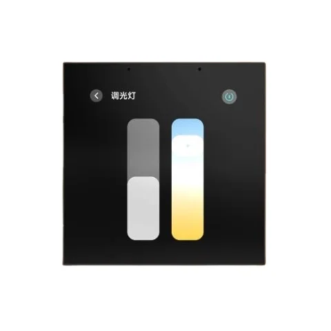 Высококачественный настенный выключатель Xiaomi 2025 года с 4-дюймовым IPS-дисплеем 480*480, встроенным двухканальным реле, макс. 16А. Нынешнее подключение к Wi-Fi