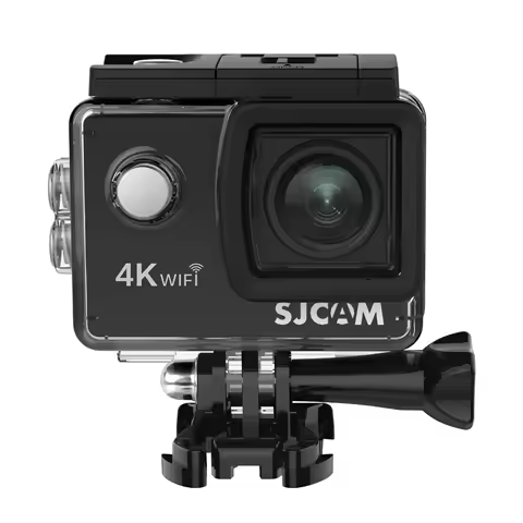 SJCAM SJ4000 Câmera de ação WiFi 4K FHD 30M à prova d'água 2.4G WiFi 4x Zoom WIFI Câmeras de ação de vídeo esportivo CamBicycle Capacete