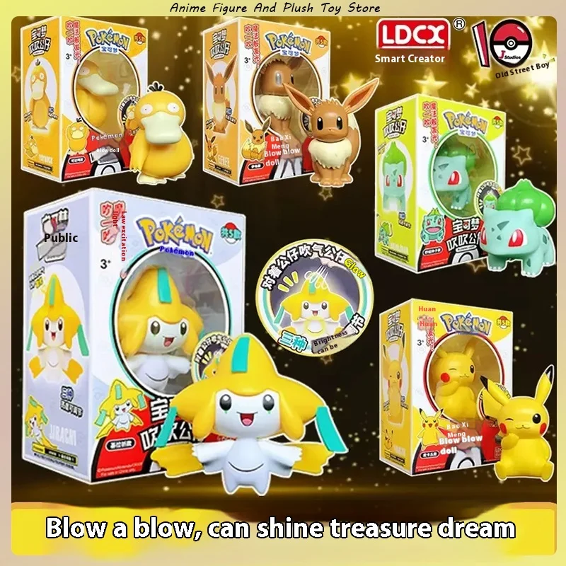 Anime Pokemon Figuur Nachtlampje Tafellamp Met Pikachu Eevee Jirachi Bulbasaur Psyduck Personages Voor Kinderen Halloween Cadeau Speelgoed