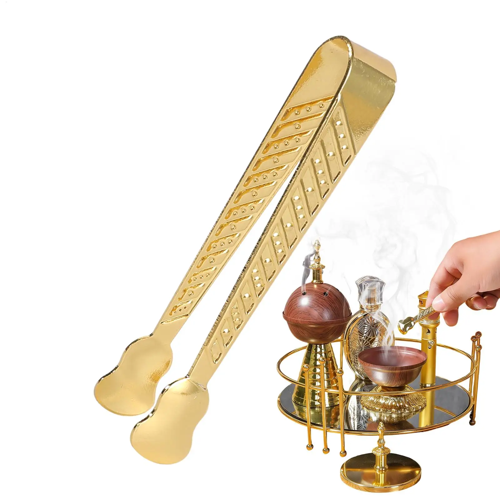 metal aromatherapy clips long-handled Burner Incense Tongs long-handled charcoal clips for Fragrance Cones Church Studio