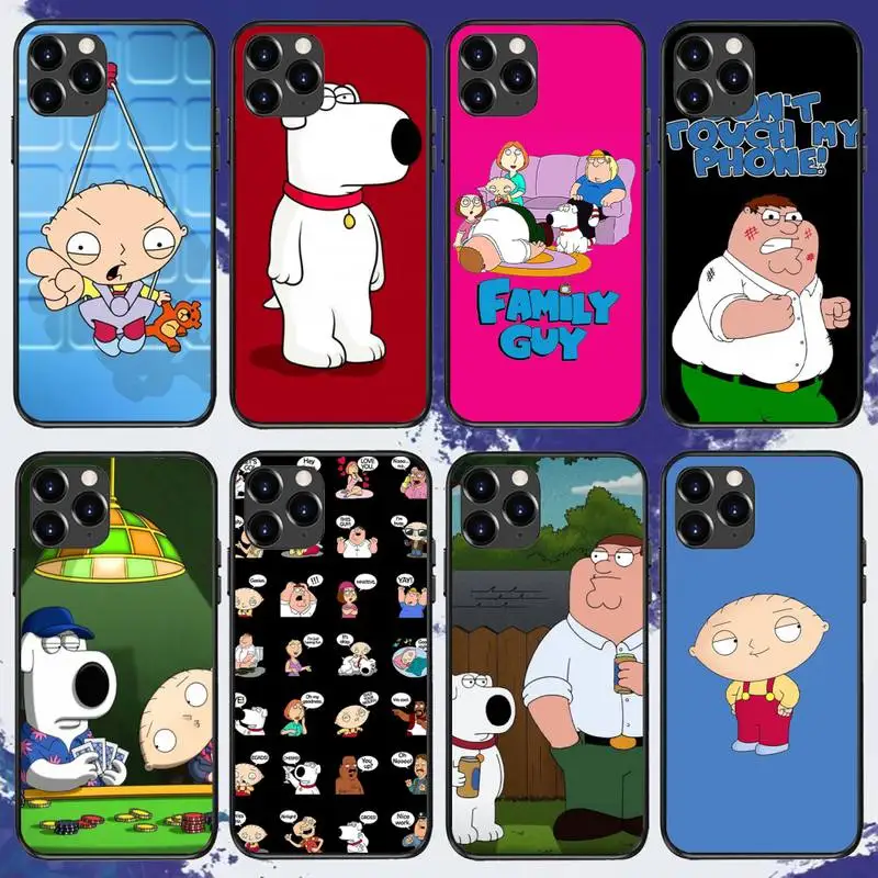 

F-Family Cute Guy Phone Case For iPhone 11 12 13 Mini 13 14 Pro XS Max X 8 7 Plus SE XR Shell