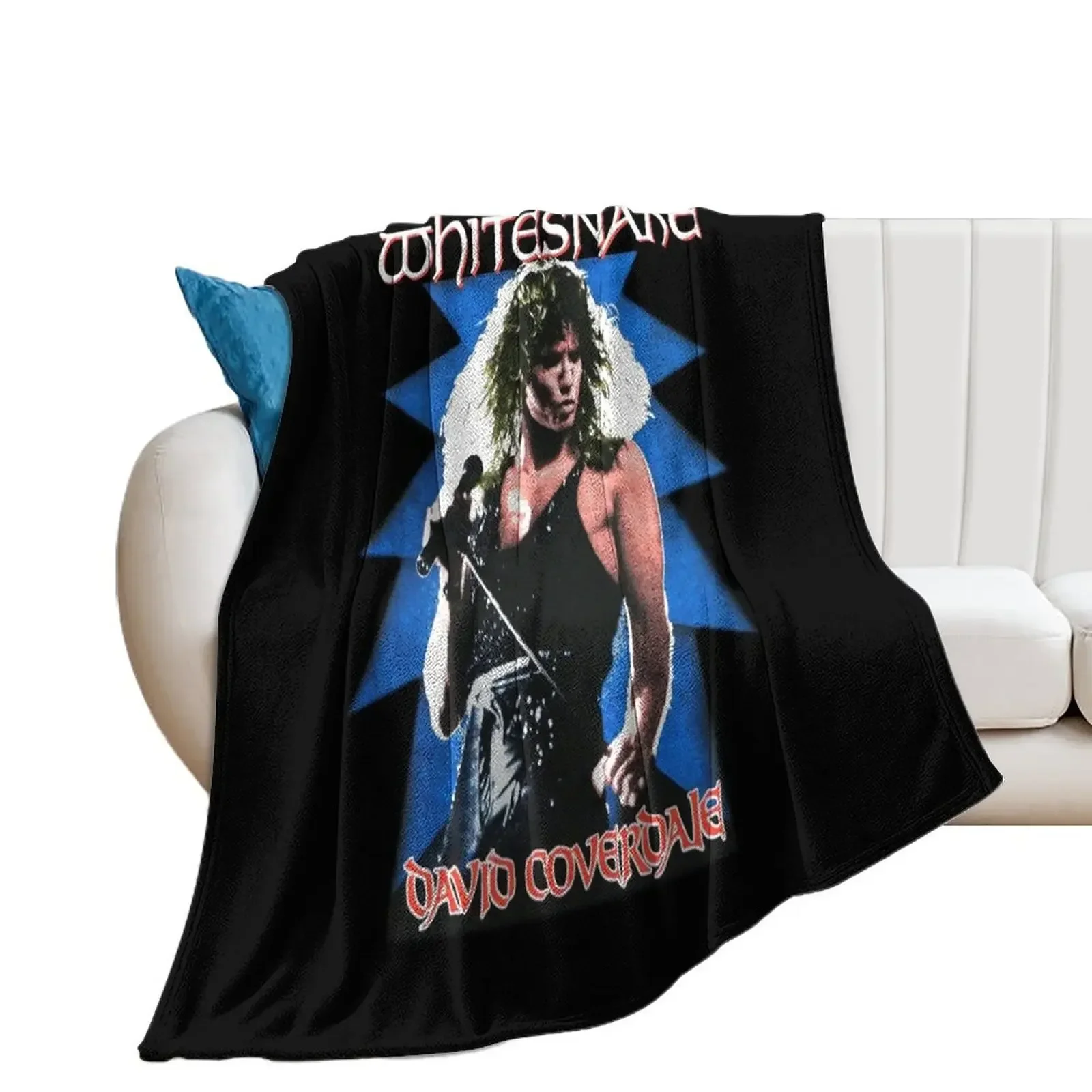 

legend whitesnake art band gift for fans Throw Blanket Furry Travel Flannel Fabric manga Blankets