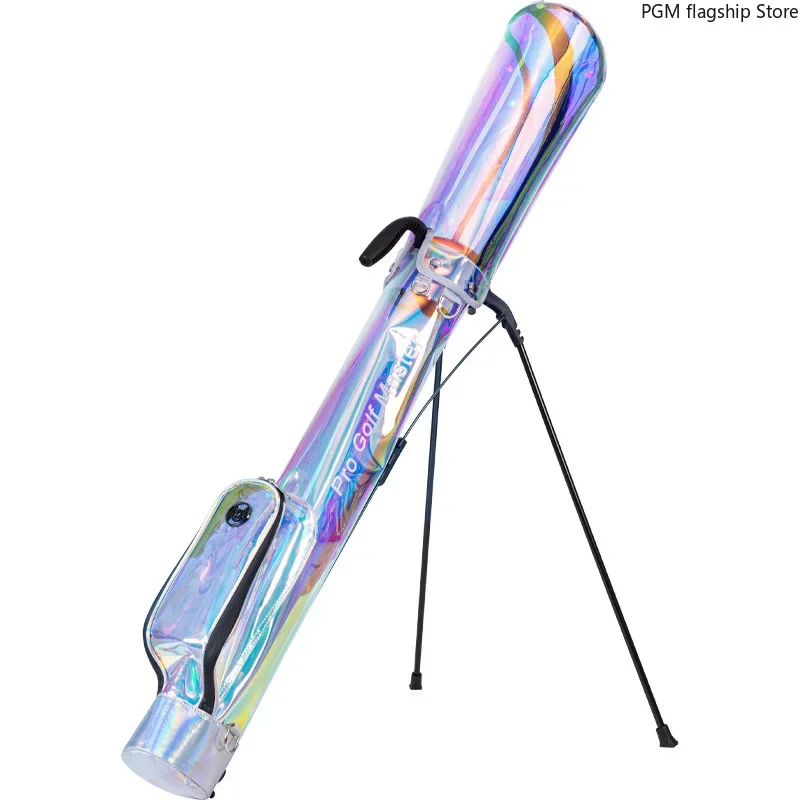 PGM Golf Bag Women's Colorful Stand Gun Bag Lightweight Portable Club Bag Transparent TPU Waterproof QIAB026