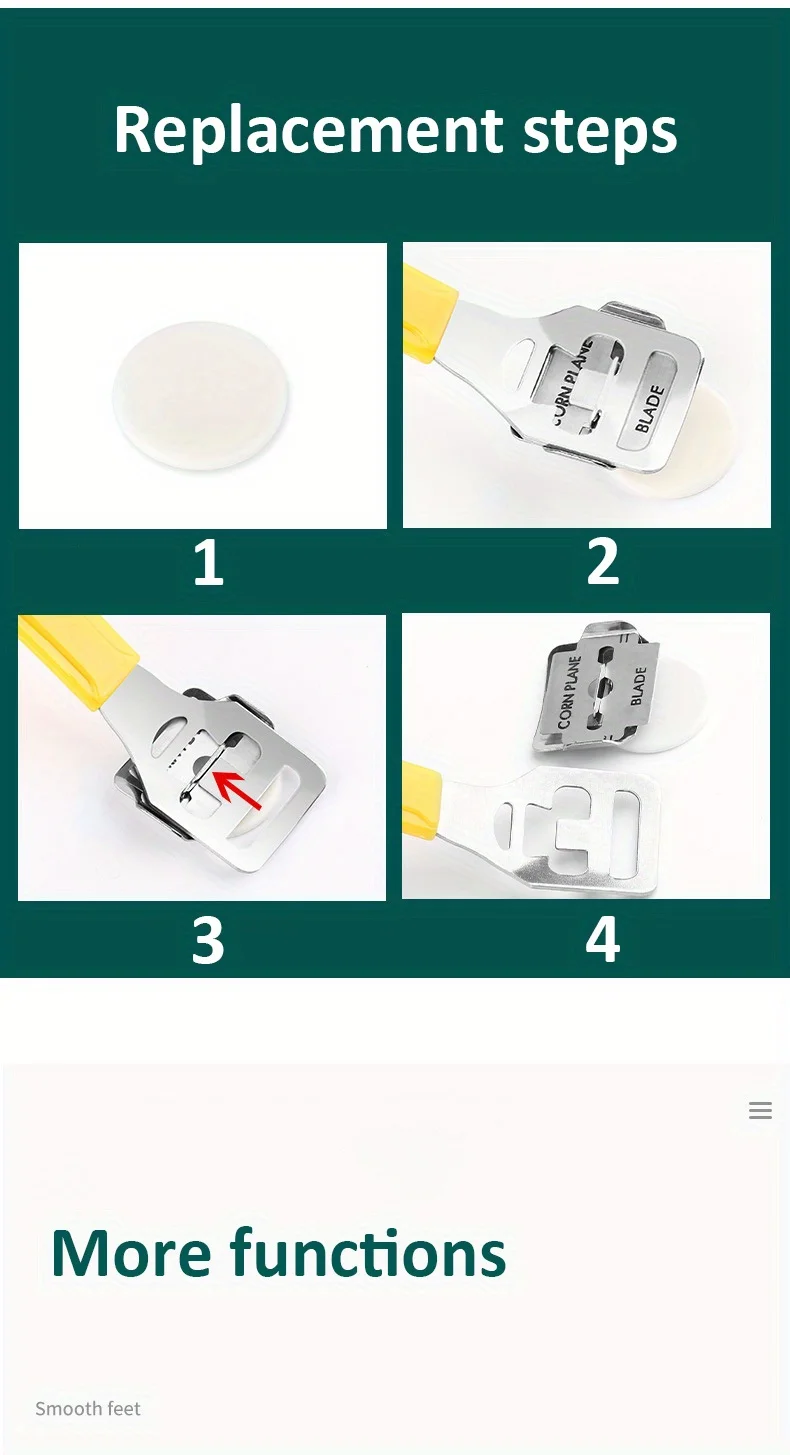 10/8-teiliges Pediküre-Set in einer Box, inklusive Fußfeile, Fußschaber, Pediküre-Werkzeugset, doppelseitige Fußpflege aus Edelstahl – Detail 8