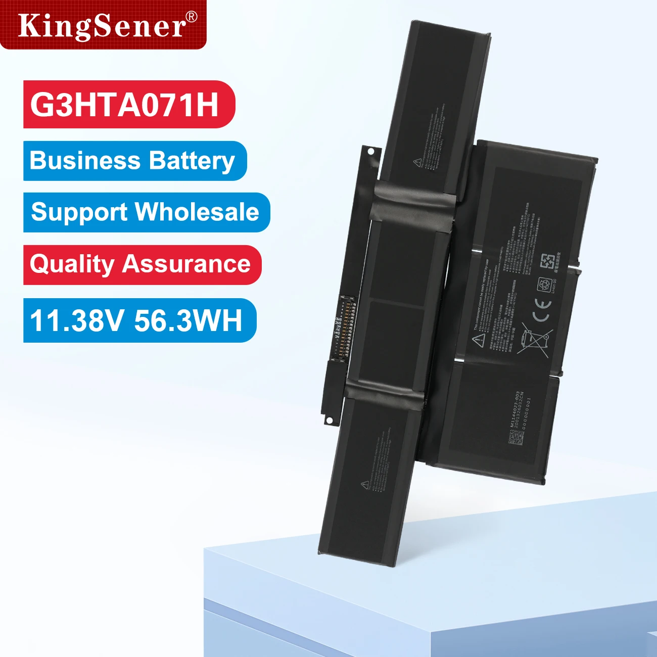 KingSener Replacement Battery G3HTA071H G3HTA072H For Microsoft Surface Laptop Studio 1/2 1964 2029 11.38V 4948mAh