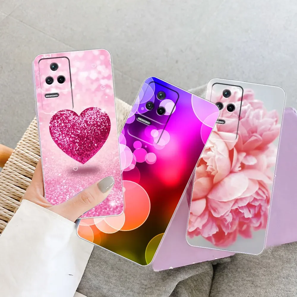 For Xiaomi Poco F4 5G Case Fashion Cover Poco F4 5G 6.67 inch Marble Soft Clear Silicone Phone Case for Poco F4 5G Fundas Bumper