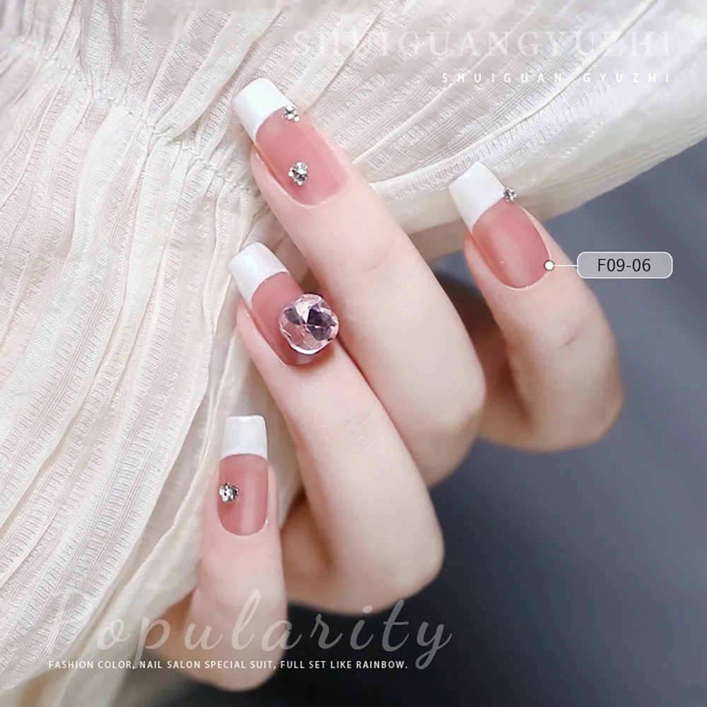 Vendeeni 15 Farben Nude Pink Hautfarbe Jelly Gel Nagellack UV LED Transparent Jade Maniküre Nagellack TPO/HEMA FREE