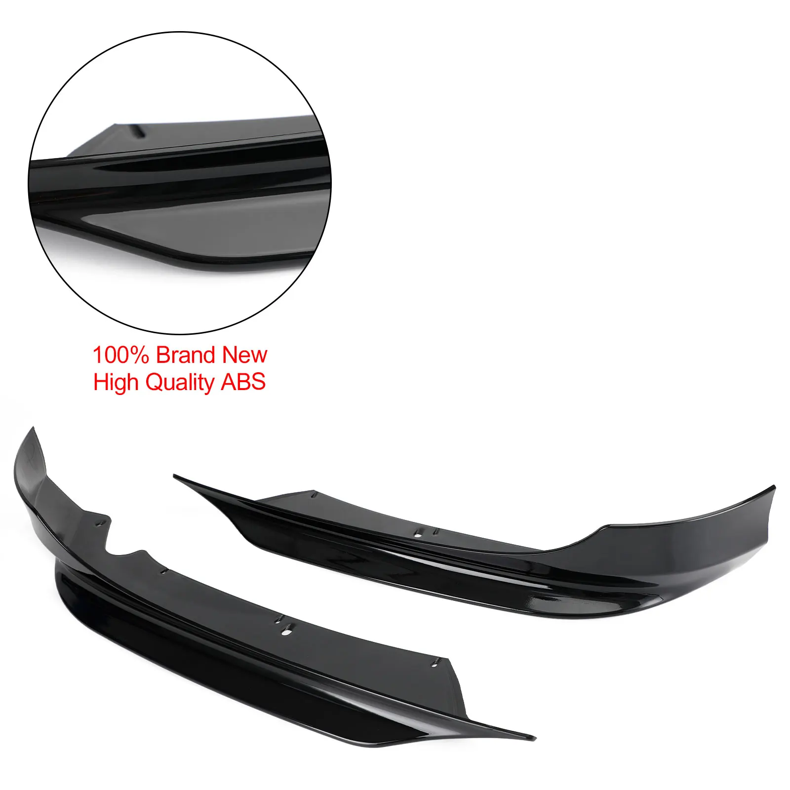 Front Bumper Lip Splitter Spoiler Fit For BMW 3 Series E90 2008-2012 LCI PP