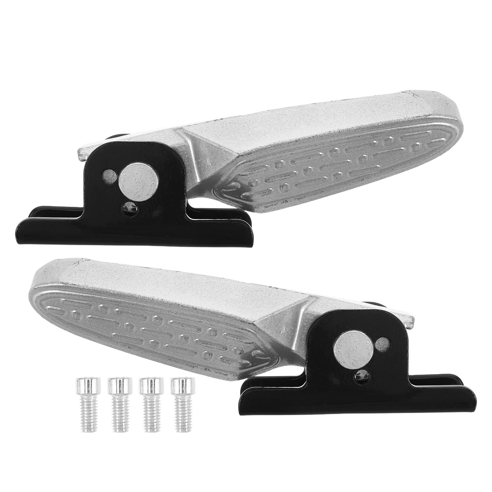 

1Pair Foldable Aluminum Footrest Pedals for Electric Scooter Rear Anti Slip Bike Motorcycle Passenger Foot Pegs Stable Support