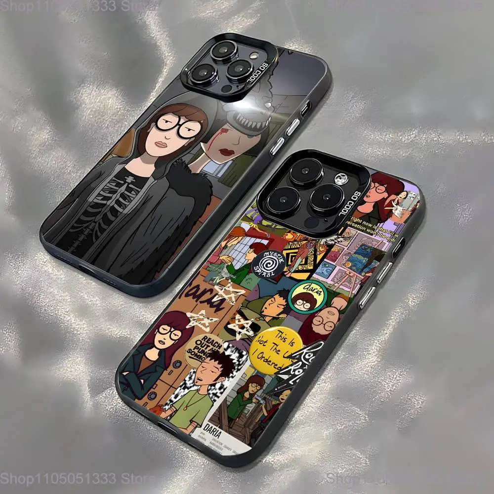 

Daria Cool Girl Fashion Phone Case For iPhone 16,15,14,13,12,11,Pro,XS,Max,Plus,Mini,SE Black Candy Matte Shockproof Cover