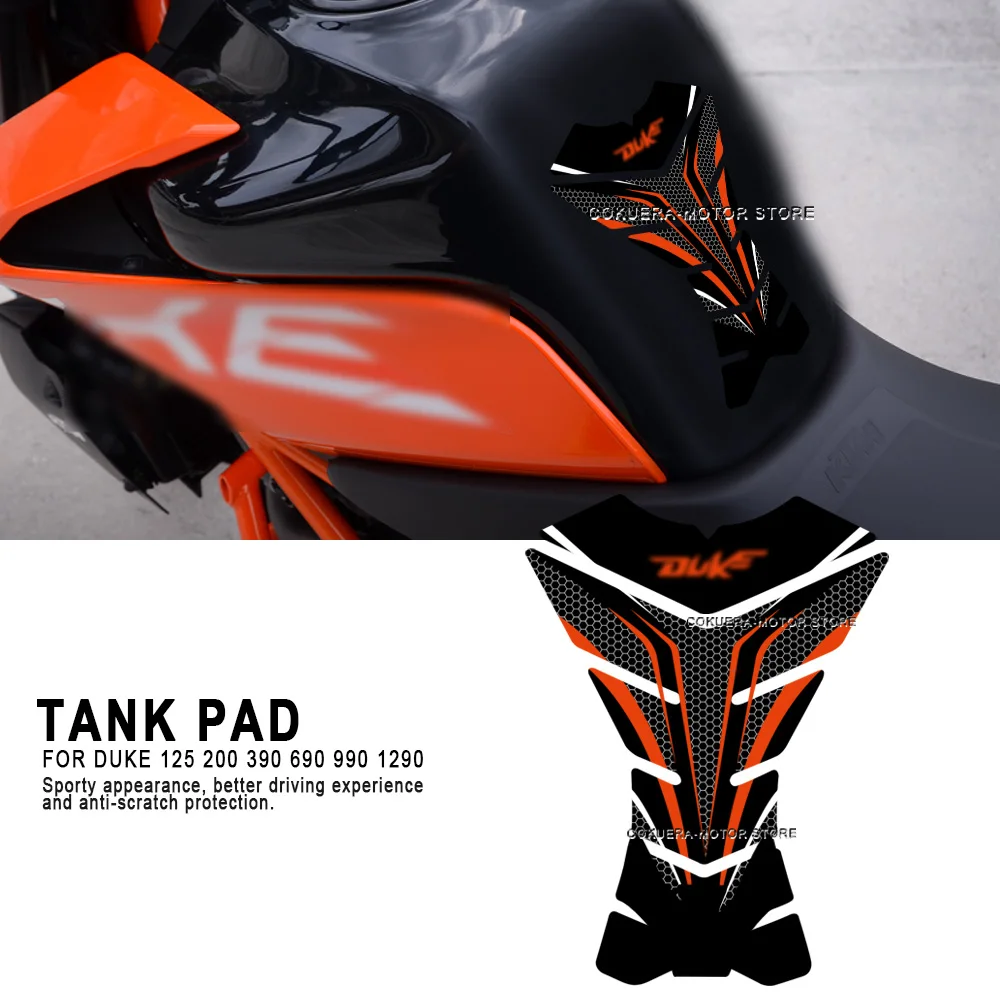 Motorcycle Accessories Fuel Tank Pad Anti Slip Side Knee Grip Decal Sticker Pad For Duke 125 200 390 690 990 1290