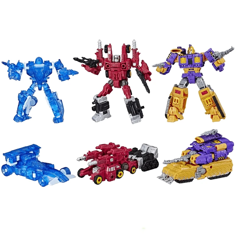 In magazzino tapara Tomy Transformers serie G WFC-S WFC-S55-57 tuta per tre persone Robot Anime Action Model Toys Gift