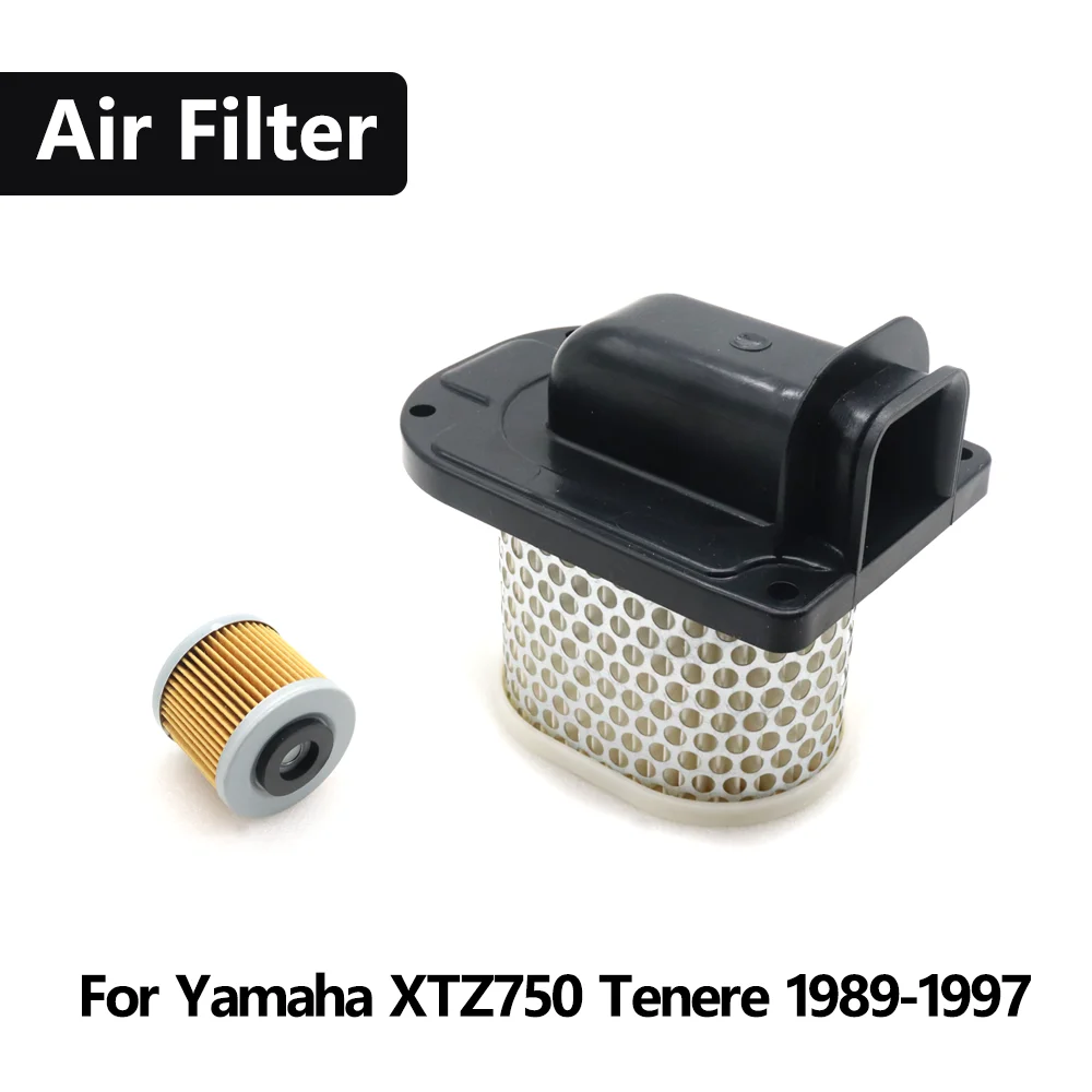 For Yamaha XTZ750 XTZ 750 Tenere 1989-1997 Motorcycle Oil Filter Element Engine Air Filter Cleaner Air Intake Filter Element