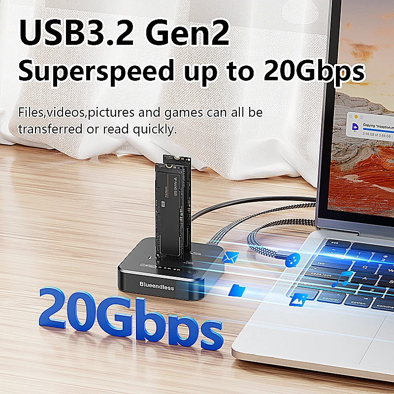 Док-станция Blueendless Offlin – обзор и цена 8Tb M2 Nvme Ssd