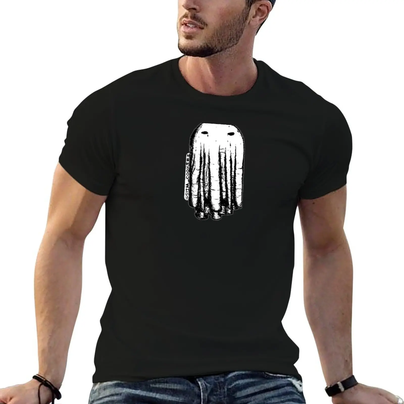 

Ghost Boi T-Shirt oversized graphic tee croswit shirt man anime t shirts Men's cotton t-shirt