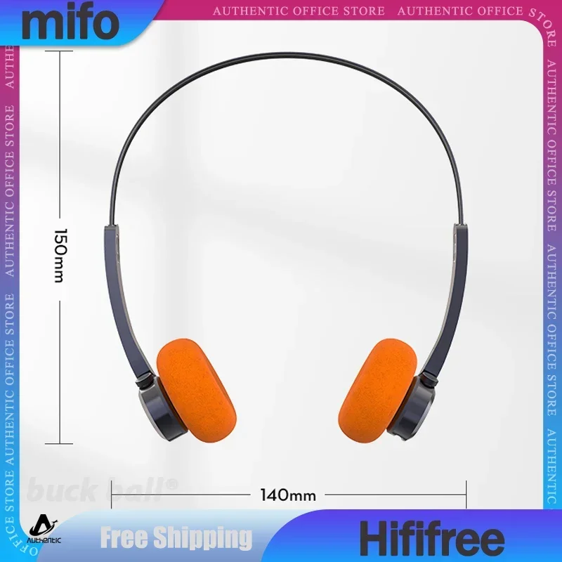 

Mifo Hififree Headphone Over Ear Bluetooth Wireless Earphones Light Weight With 32G Memory Noise Reduction Low Latency Headset