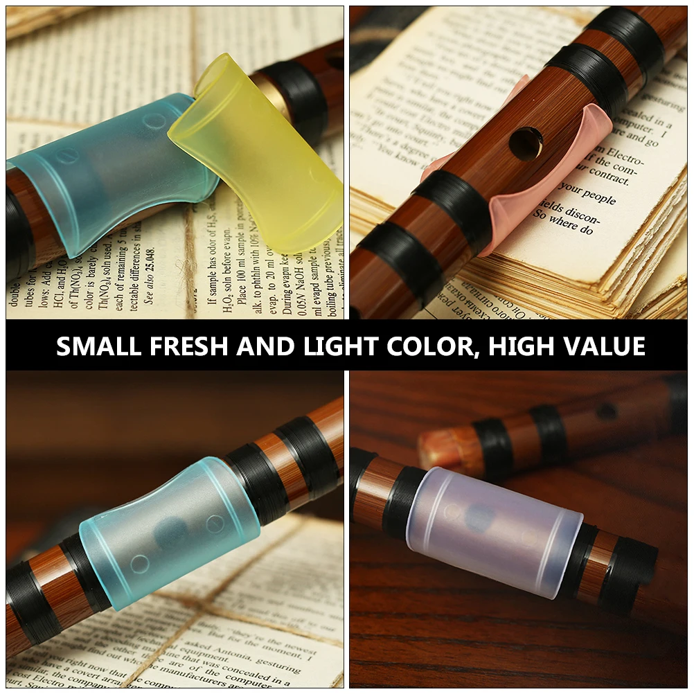 

15 Pcs Mouthpiece Dimo Protective Cover Portable Flute Film Covers Abs Accessories Films