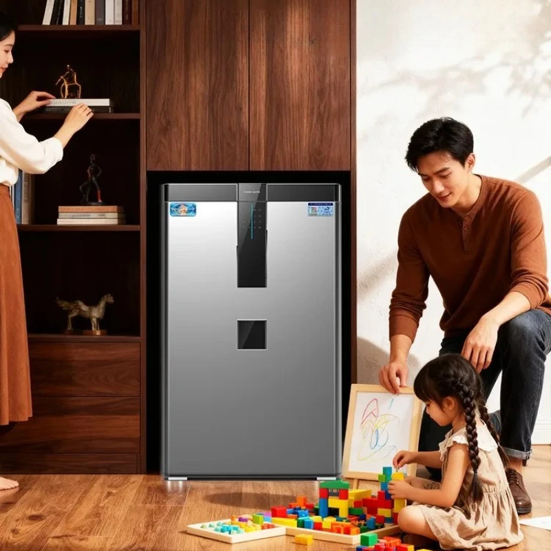 LTT office wall all-steel anti-theft fingerprint password small invisible safe