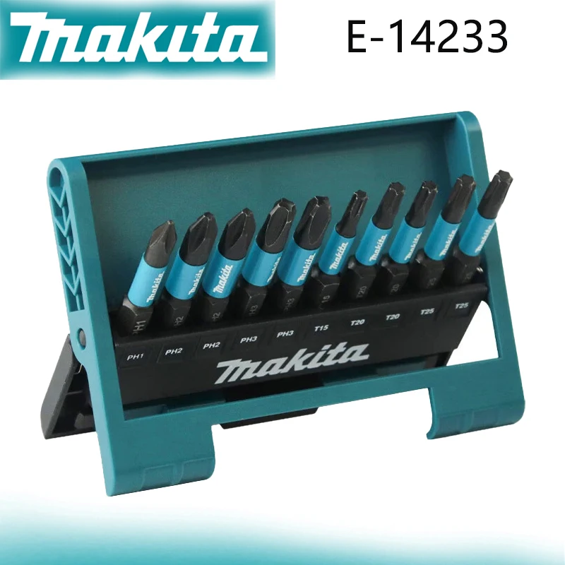 

Makita E-14233 Набор ударных черных винтовых бит Многоцелевые прочные аксессуары для электроинструментов