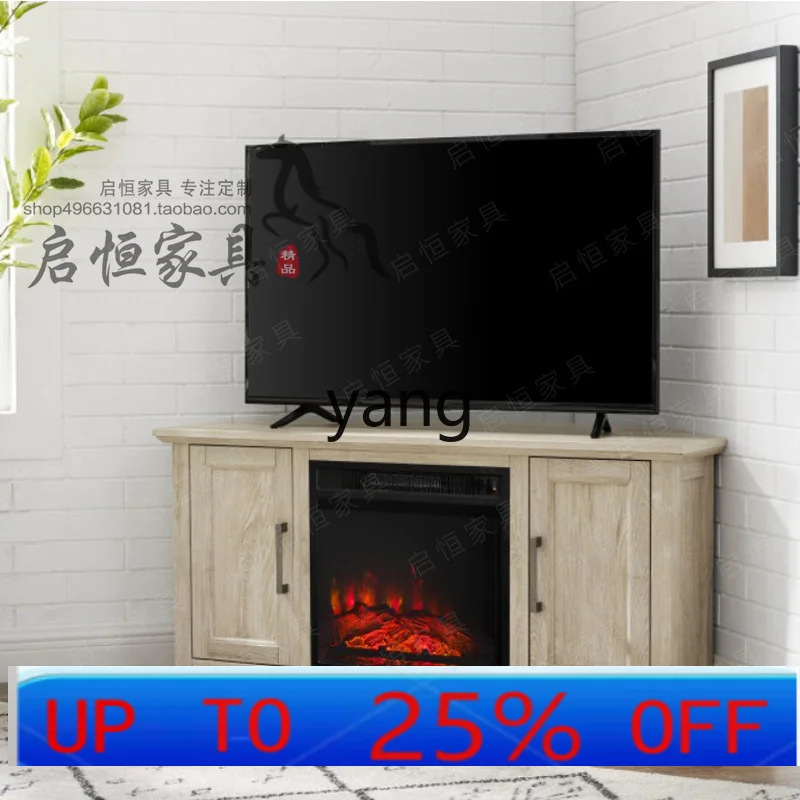

LH Solid Wood Living Room Corner Cabinet TV Cabinet Bedroom Triangle Corner Fireplace Rack
