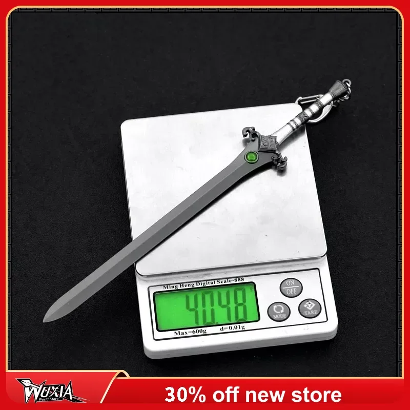 

22cm God of War Weapon Hilt of Skofnung Boss Swords Kratos Game Keychain Weapon Alloy Knife Katana Samurai Sword Gifts Kids Toys