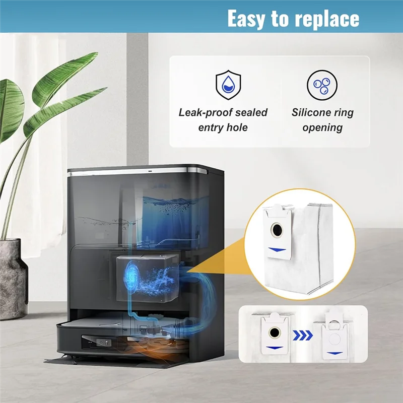 A44F-14 Pack Dust Bags For Ecovacs Deebot X2 Omni/ X2/ X2 PRO/ DEX86 Robot Vacuum Cleaner Accessories Dust Bag