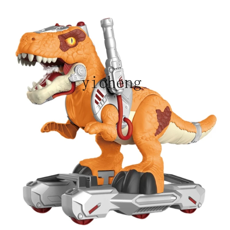 XL Children's Electric Spray Dinosaur Scooter Boys Can Ride Large T-Rex