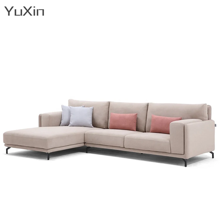 

Modular White Cloth Sofa Bed Chesterfield Style Sectional Set Living Room Home Furniture Corner Reclining Direct Factory Sofa