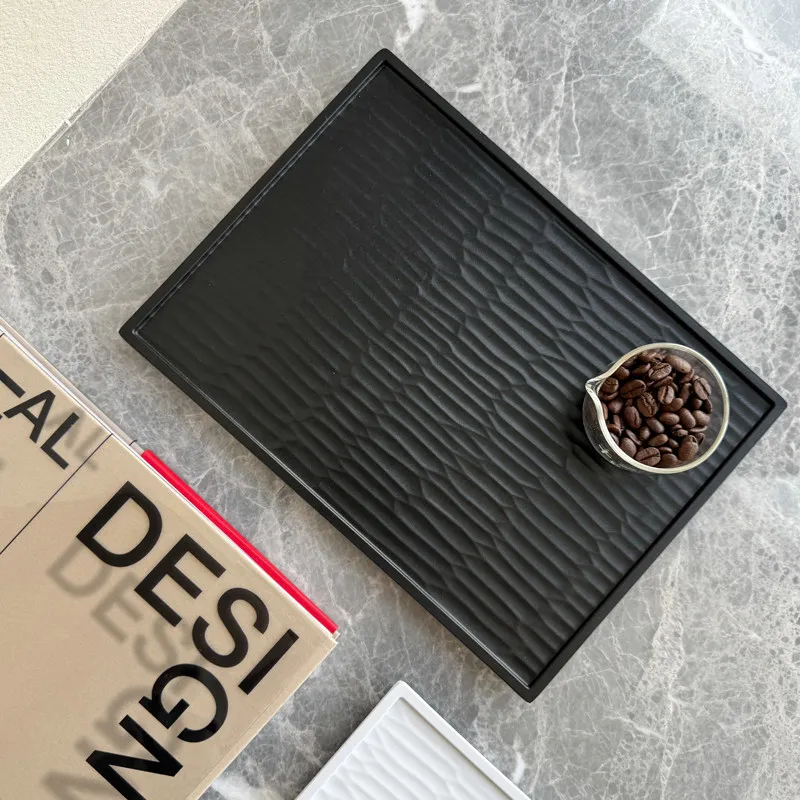 Vintage office Tea Tray Designer Antique Accessories Supplies Gongfu Tea Tray Chinese Rectangular plateau inox Tea Supplies