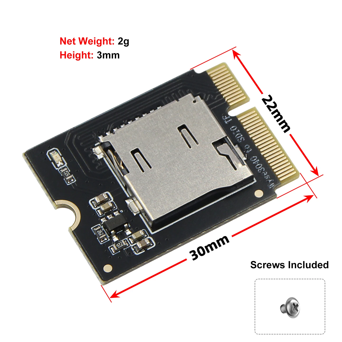 محول مناسب لجهاز Dell Wyse3040 إلى TF فقط SDI0 وضع شريحة الطاقة الاحترافية أجزاء التصميم الاحترافي الغطاء الواقي
